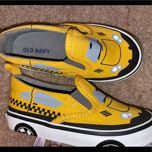 Yellow infant shoes